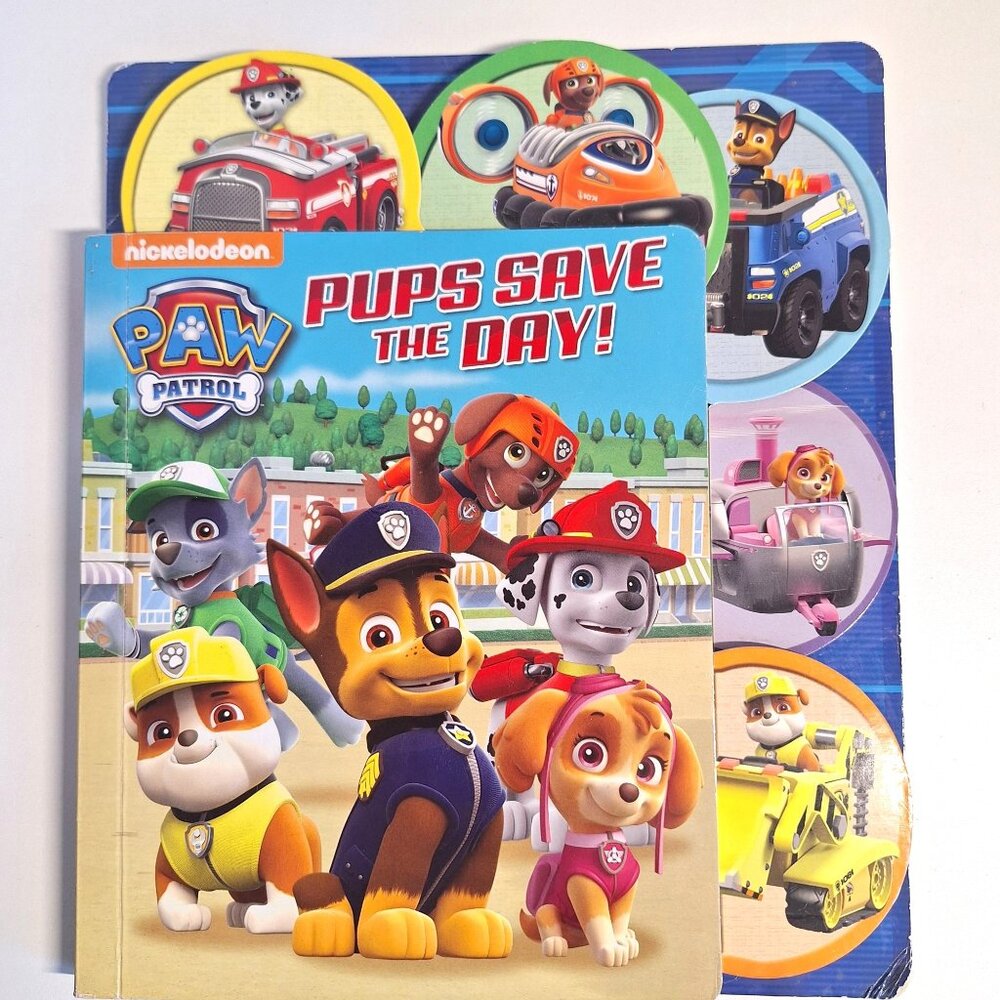 5 Paw Patrol Board Books 4 Pals w box Lot & Pups Save The Day Nickelodeon - Picture 2 of 8